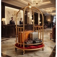 Carrinho de Bagagem hotel Bellman Circular JVR Rotunda Roma