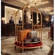 Carrinho de Bagagem hotel Bellman Circular JVR Rotunda Roma