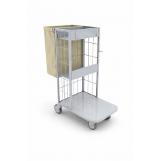 Carrinho limpeza com saco de nylon 100 KG