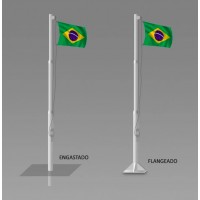 Mastro para bandeira em aço galvanizado 