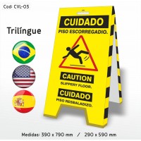 Cavalete Piso Escorregadio